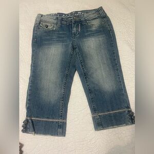 Industrial cotton capri Jean pants size 3